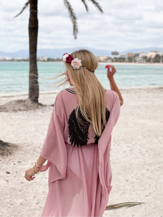 Kimono Abu Zabi Maxi rose