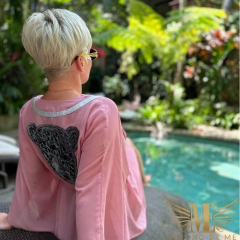 ZAYA ROSE MIDI – asymetryczna narzutka plażowa
