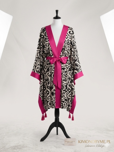 PORTOFINO MINI Kimono plażowe z różowymi skrzydłami