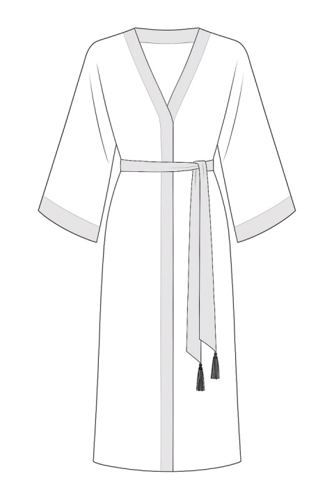 Kenia - Klasyczne długie kimono leopard